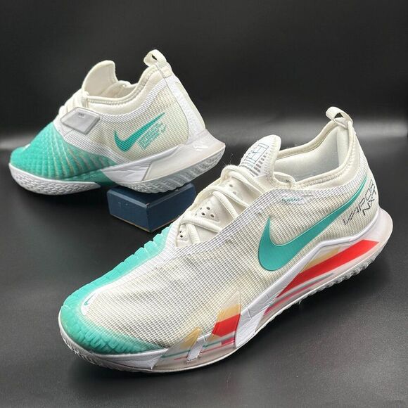 Nike Court React Vapor NXT 'White Washed Teal Red' - Picture 4 of 9